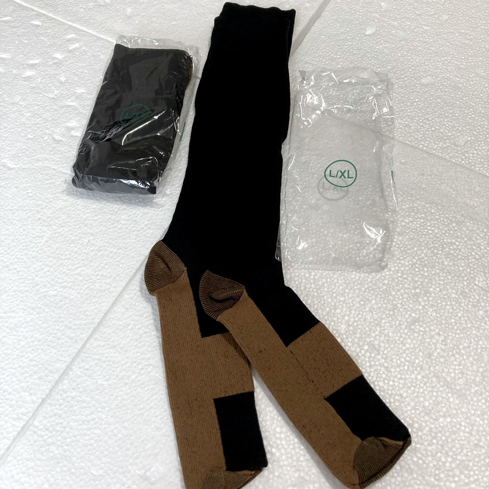 Women compression socks, 2 pair, Size L/XL NWOT